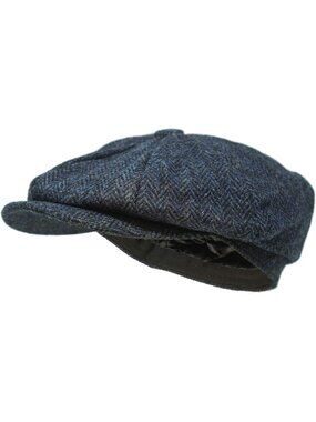 Handwoven Wool Newsboy Cap - Harris Tweed, Water Resistant, Stylish Vintage Hat